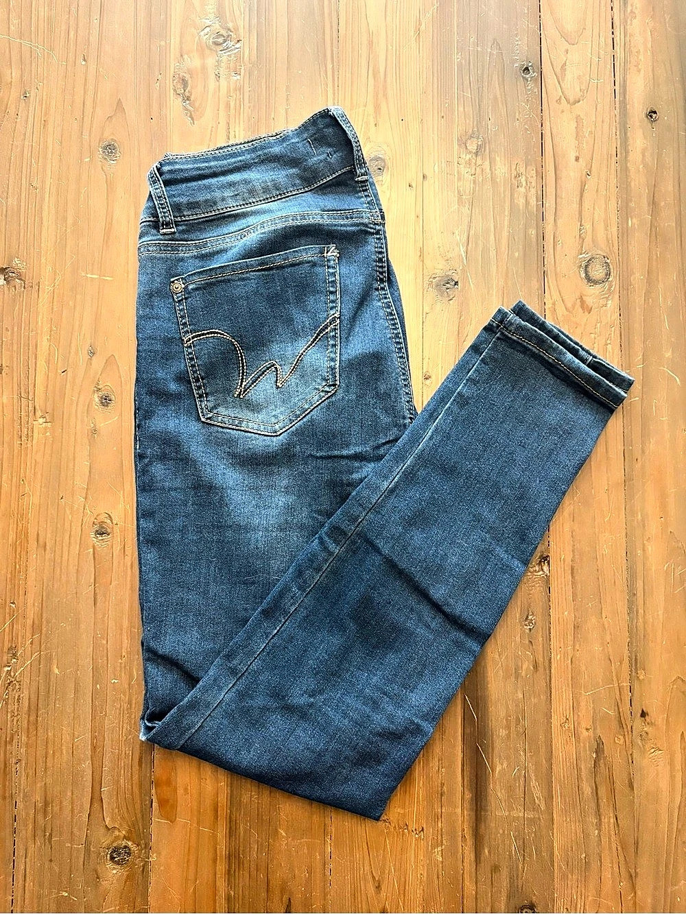 WallFlower Ultra Fit Eco Skinny Jeans Medium Wash Size 11 Reg